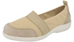 Womens Wide Fit Stretch Fabric Slip On Shoes - Frida<DB Wider Fit Shoes Outlet