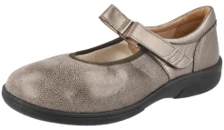 Womens Wide Fit Stretch Flat Shoe - Tansy<DB Wider Fit Shoes New