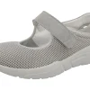 Womens Wide Fit Stretch Mary-Jane Casual Shoes - Panther<DB Wider Fit Shoes Fashion