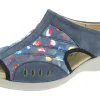 Womens Wide Fit Stretch Panel Mule Sandals - Wigeon<DB Wider Fit Shoes Discount