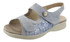 Womens Wide Fit Stretch Panel Sandals - Watford<DB Wider Fit Shoes Discount