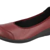 Womens Wide Fit Stretch Pump Court Flat Shoes - Whitethroat<DB Wider Fit Shoes Fashion