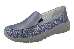 Womens Wide Fit Stretch Panel Casual Loafer Shoes - Beetle<DB Wider Fit Shoes Best