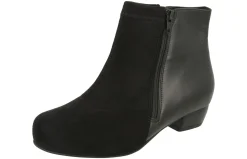 Womens Wide Fit Stretch Panel Mid Heel Boots - Winton<DB Wider Fit Shoes New