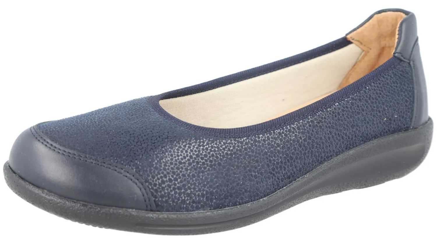 Womens Wide Fit Stretch Slip-On Shoe - Emily<DB Wider Fit Shoes Outlet