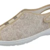 Womens Wide Fit Stretch Slingback Canvas Shoes - Avocado<DB Wider Fit Shoes Clearance