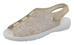 Womens Wide Fit Stretch Slingback Canvas Shoes - Avocado<DB Wider Fit Shoes Clearance