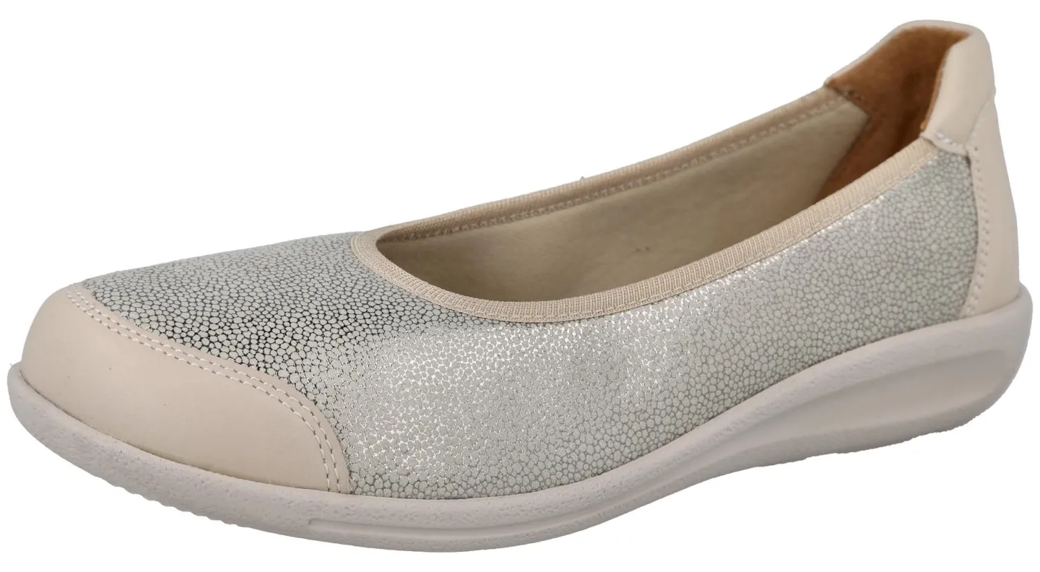 Womens Wide Fit Stretch Slip-On Shoe - Emily<DB Wider Fit Shoes Outlet