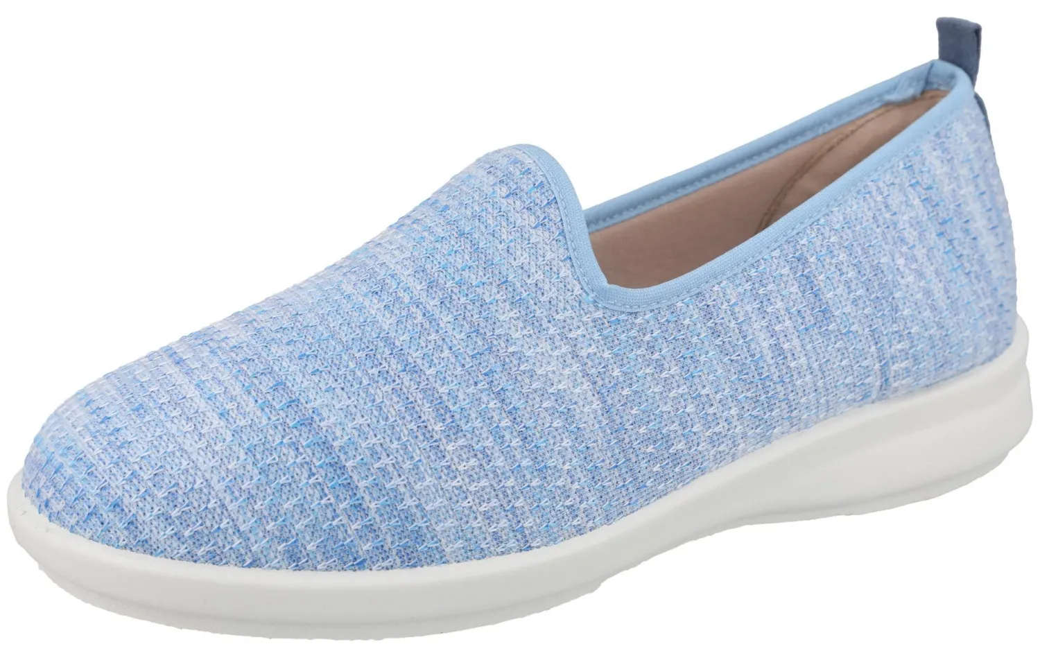 Womens Wide Fit Stretch Slip On Flat Shoe - Greta<DB Wider Fit Shoes Hot