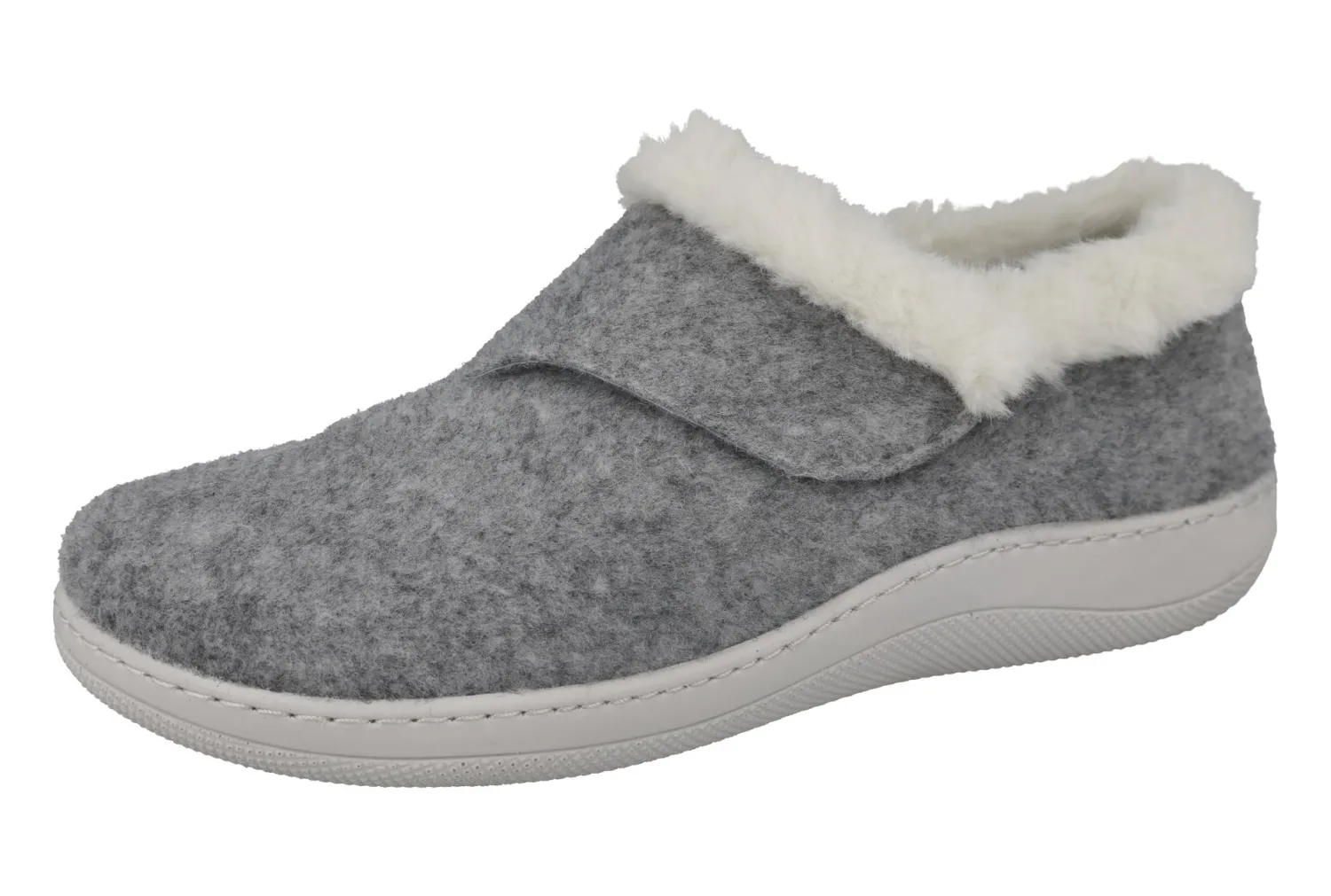 Womens Wide Fit Touch Fastening Slippers - Talala<DB Wider Fit Shoes New