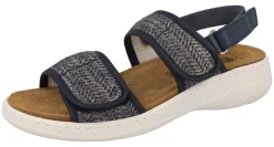 Womens Wide Fit Touch Fasten Flat Sandal - Wallis<DB Wider Fit Shoes Hot