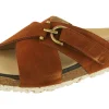 Womens Wide Fit Touch Fastening Footbed Slide Mule Sandals - Raja<DB Wider Fit Shoes New