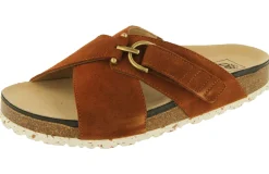 Womens Wide Fit Touch Fastening Footbed Slide Mule Sandals - Raja<DB Wider Fit Shoes New