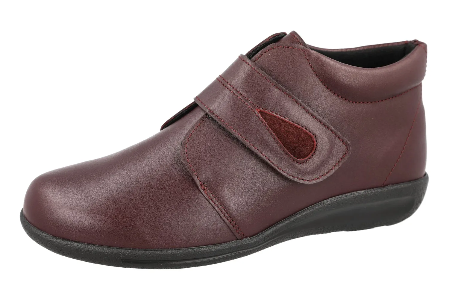 Womens Wide Fit Touch Fastening Boots - Ferry<DB Wider Fit Shoes Discount