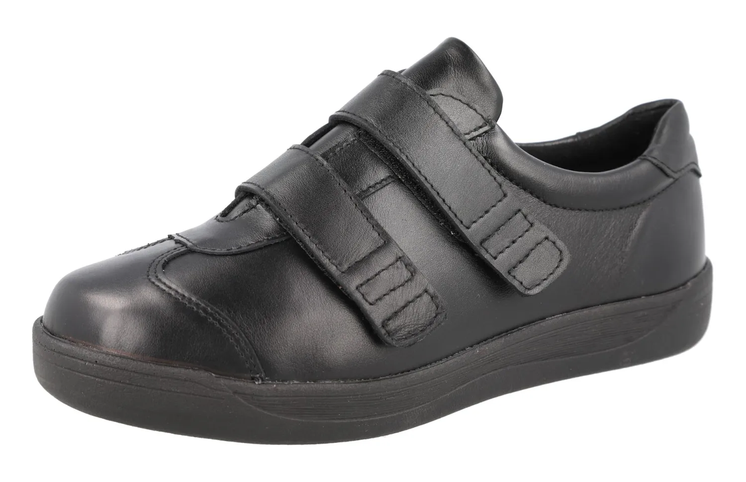 Womens Wide Fit Touch Fastening Trainers - Grasshopper<DB Wider Fit Shoes New