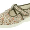 Womens Wide Fit Touch Strap Canvas Shoes - Moorhen<DB Wider Fit Shoes Best