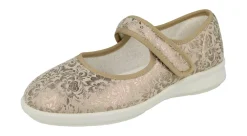 Womens Wide Fit Touch Strap Stretch Canvas Shoes - Auckland<DB Wider Fit Shoes Online