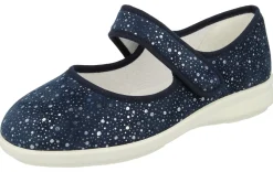 Womens Wide Fit Touch Strap Stretch Canvas Shoes - Bombay<DB Wider Fit Shoes Best