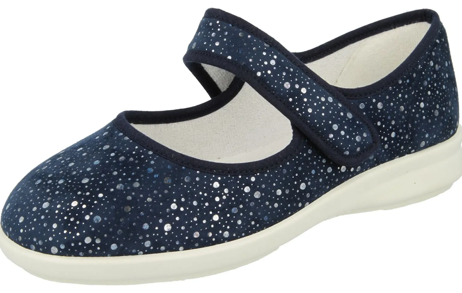 Womens Wide Fit Touch Strap Stretch Canvas Shoes - Bombay<DB Wider Fit Shoes Best