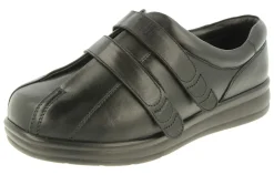 Womens Wide Fit Touch Strap Easy Access Flat Shoes - Serena<DB Wider Fit Shoes Sale