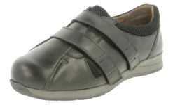 Womens Wide Fit Touch Strap Trainer - Riley<DB Wider Fit Shoes Clearance