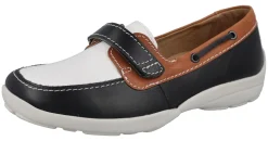 Womens Wide Fit Touch Strap Flat Shoe - Fiddle<DB Wider Fit Shoes New
