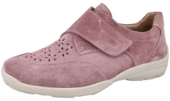 Womens Wide Fit Touch Strap Flat Shoe - Cassandra<DB Wider Fit Shoes Fashion