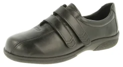 Womens Wide Fit Touch Strap Flat Shoes - Europe<DB Wider Fit Shoes Discount