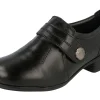Womens Wide Fit Touch Strap Mid Heel Shoes - Felicity<DB Wider Fit Shoes Sale