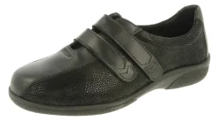 Womens Wide Fit Touch Strap Flat Shoes - Europe<DB Wider Fit Shoes Discount