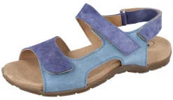 Womens Wide Fit Touch Strap Flat Sandal - Eucalyptus<DB Wider Fit Shoes Outlet