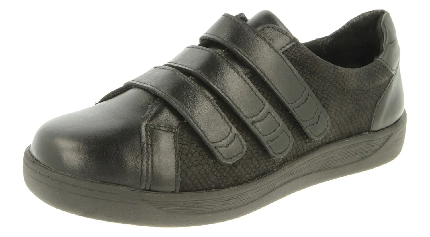 Womens Wide Fit Touch Strap Pumps - Rosalind<DB Wider Fit Shoes Hot
