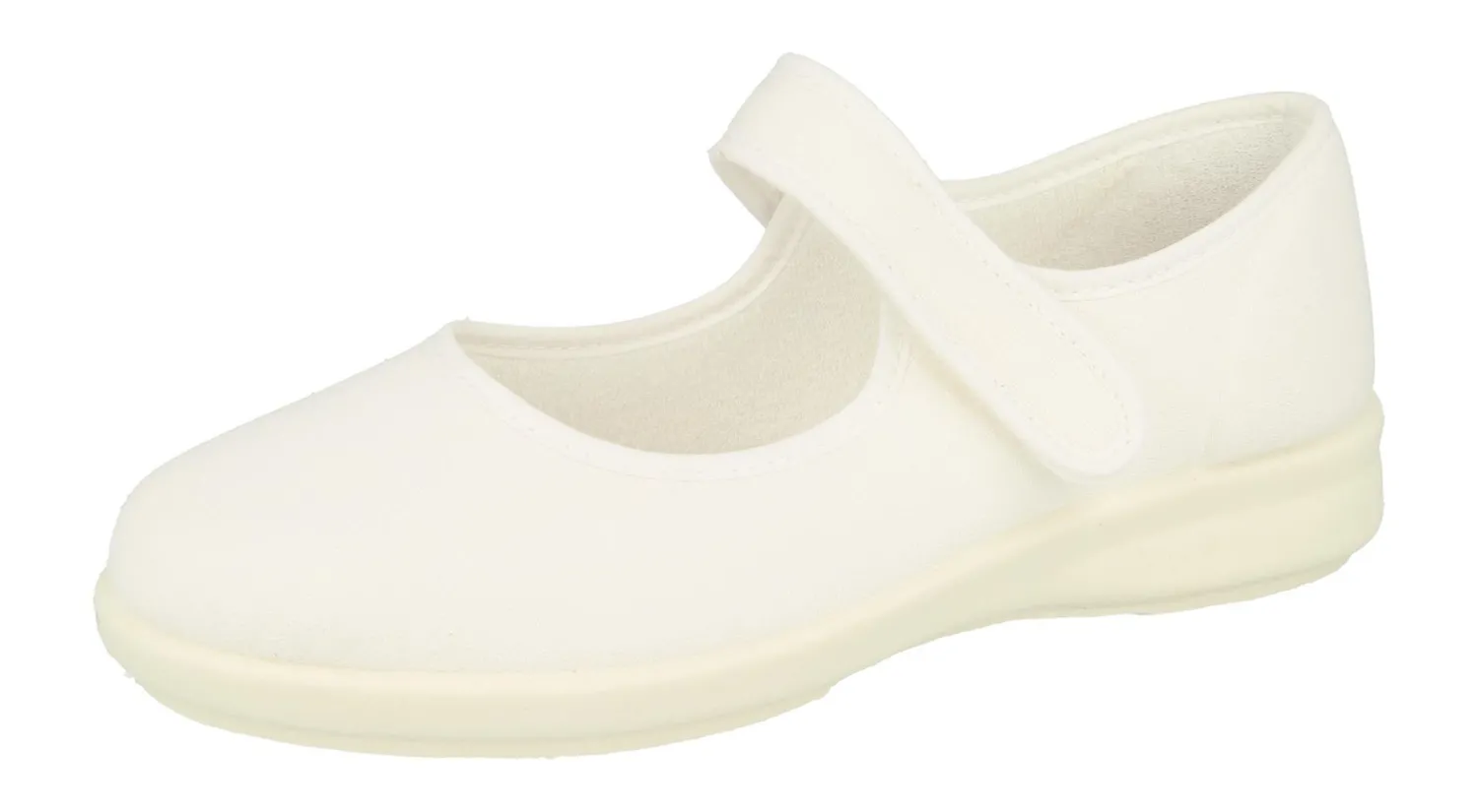 Womens Wide Fit Touch Strap Canvas Shoes - Jura<DB Wider Fit Shoes Online