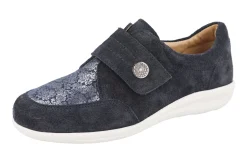 Womens Wide Fit Touch Strap Easy Access Flat Shoes - Royston<DB Wider Fit Shoes New