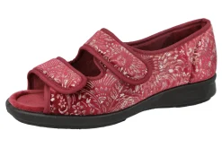 Womens Wide Fit Twin Strap Slippers - Hoe<DB Wider Fit Shoes Online