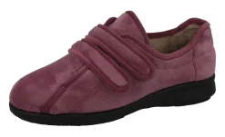 Womens Wide Fit Twin Strap Easy Entry House Shoes - Fork<DB Wider Fit Shoes Sale