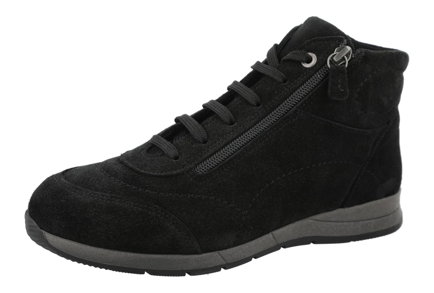 Womens Wide Fit Twin Zip Easy Access Lace Boots - Flat<DB Wider Fit Shoes Outlet