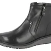 Womens Wide Fit Twin Zip Easy Access Boots - Spalding<DB Wider Fit Shoes Online