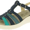 Womens Wide Fit Vegan Friendly Strappy Sandals - Pochard<DB Wider Fit Shoes Best