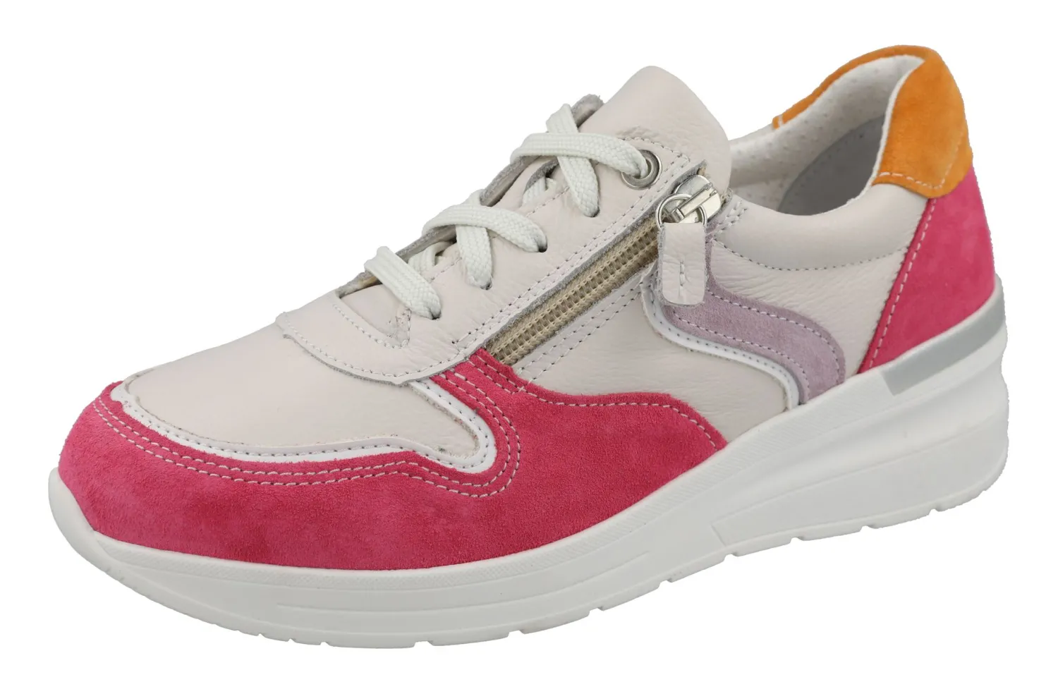 Womens Wide Fit Wedge Heel Easy Access Trainers - Bat<DB Wider Fit Shoes Fashion