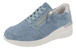 Womens Wide Fit Wedge Heel Easy Access Trainers - Arabia<DB Wider Fit Shoes Discount