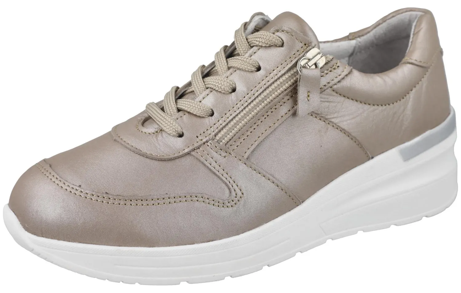 Womens Wide Fit Wedge Heel Trainer - Farndish<DB Wider Fit Shoes Outlet