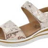 Womens Wide Fit Wedge Heel Sandal - Fan<DB Wider Fit Shoes Discount