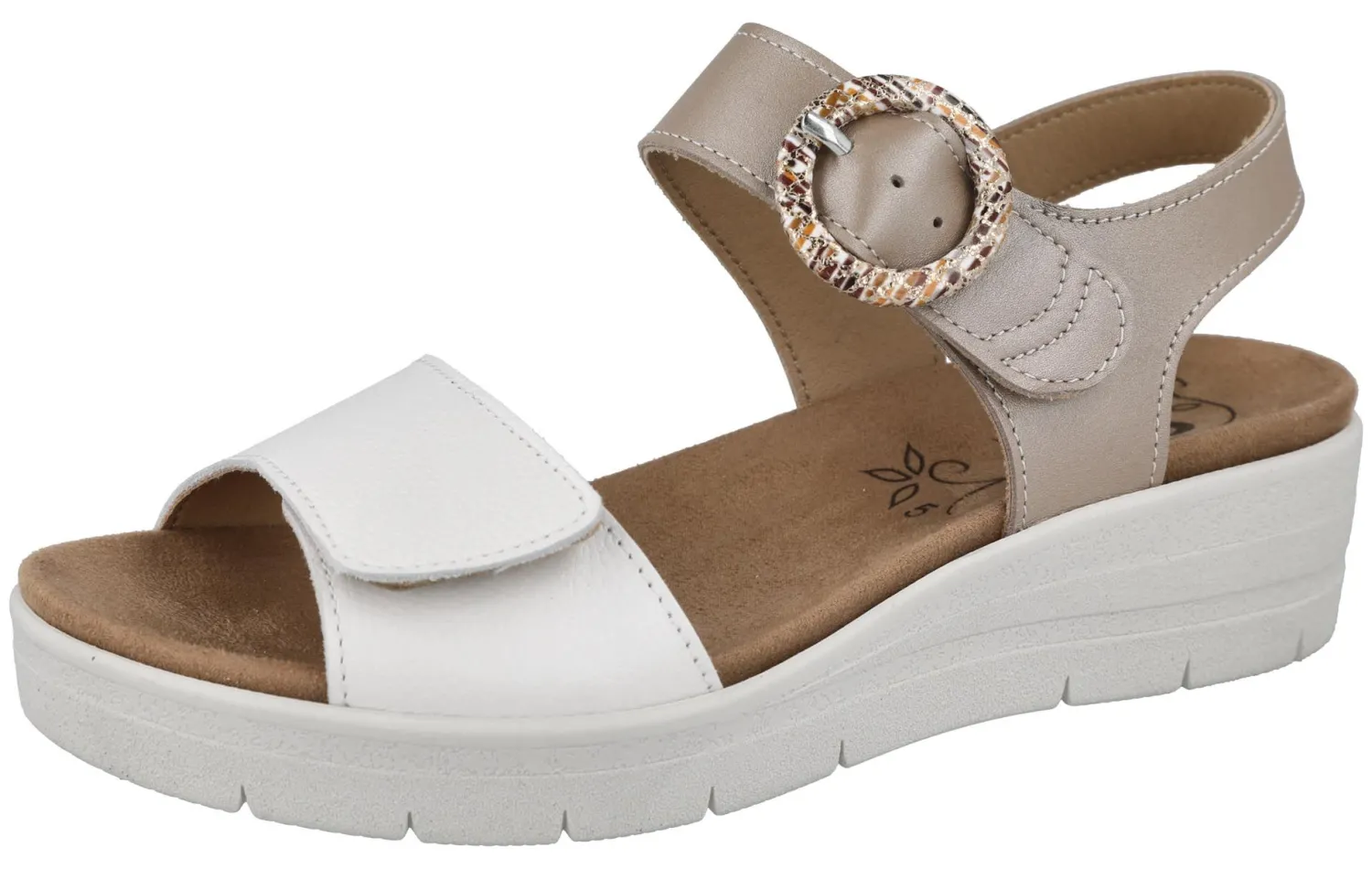 Womens Wide Fit Wedge Heel Sandal - Lily<DB Wider Fit Shoes Sale