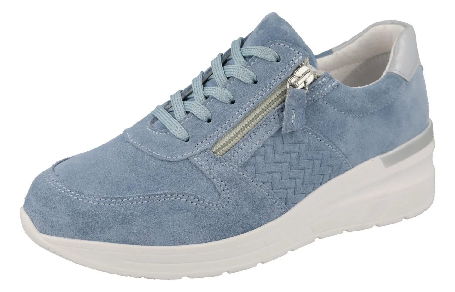 Womens Wide Fit Wedge Heel Easy Access Trainers - Arabia<DB Wider Fit Shoes Discount