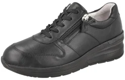 Womens Wide Fit Wedge Heel Trainer - Farndish<DB Wider Fit Shoes Outlet