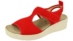 Womens Wide Fit Wedge Stretch Sandals - Dove<DB Wider Fit Shoes Fashion